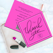 Zakelijk Bedankt Elegant Roze en Zwart