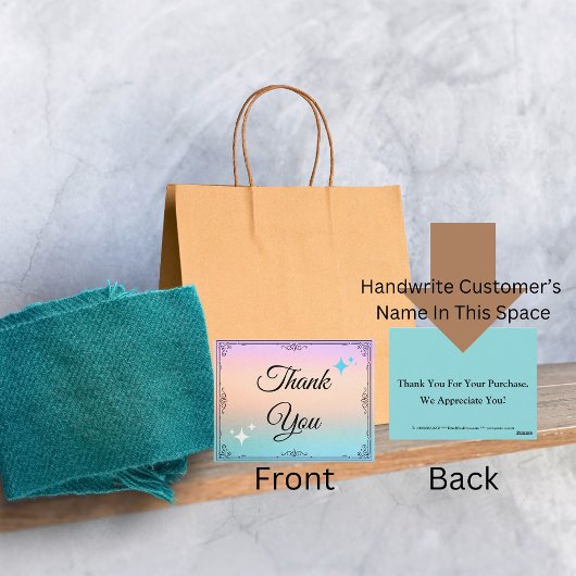 Zakelijk Bedankt Klantwaardering Briefkaart