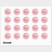 Zakelijk Bedankt Stickers voeg Logo toe (Vel)
