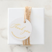 Zakelijk bedankt voor het verpakken van Gold Foil  Bedankjes Labels (Met doos)