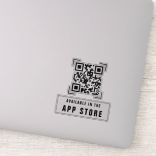 Zakelijk Bedrijf App Download QR Code Scan Sticker