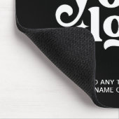 Zakelijk Bedrijf Branded Black Logo Muismat (Hoek)