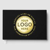 Zakelijk Bedrijf Logo Modern Merk Gastenboek (Voorkant)