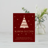 Zakelijk Bedrijf Seizoenen Groeten Folie Feestdagen Briefkaart (Staand Voorkant)