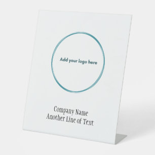 Zakelijk bedrijf voegt uw Logo toe Reclamebord Met Voetstuk