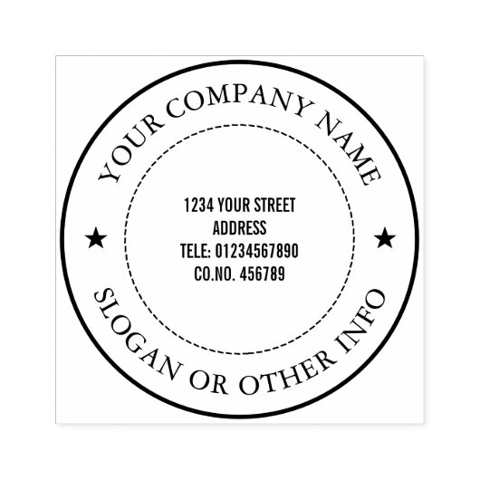 Zakelijk Bedrijfs Bedrijf Rubberstempel (Afrduk)