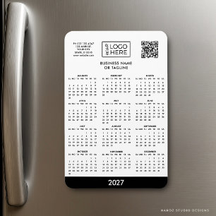 Zakelijk bedrijfslogo 2027 kalender magneet