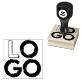 Zakelijk bedrijfslogo professioneel op maat gemaak 	rubberstempel (Gestempeld)