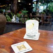 Zakelijk bedrijfslogo tekst slogan merk kleur bier onderzetter