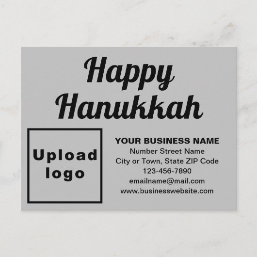 Zakelijk Briefkaart in Chanoeka Grey (Voorkant)