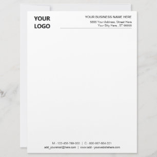 Zakelijk briefpapier bedrijf Letterhead Sjabloon Briefhoofd