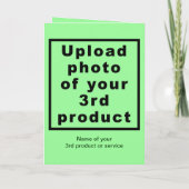 Zakelijk Chanoeka licht groen gevouwen Wenskaart Kaart (Achterkant)