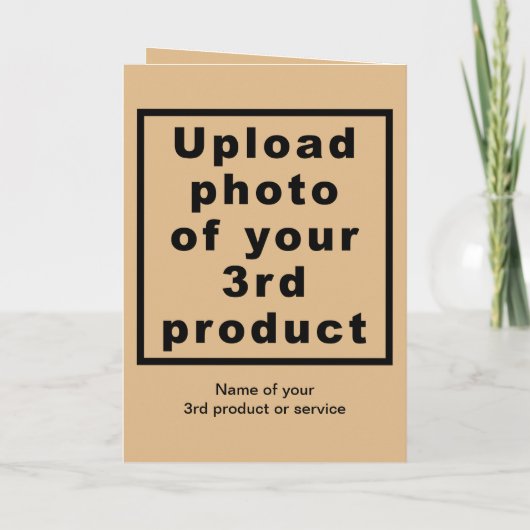 Zakelijk Chanoeka lichtbruin gevouwen Wenskaart Kaart (Achterkant)