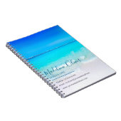 Zakelijk Contact Strand Ocean Summer Blue Notitieboek (Rechterzijde)