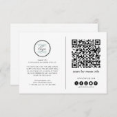 Zakelijk Dank u Nota QR Code Kaart (Voorkant / Achterkant)