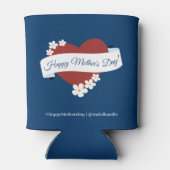 Zakelijk evenement Red Heart Happy Moederdag Blikjeskoeler (Achterkant)