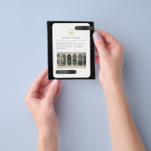 Zakelijk Evenement Zwart Professioneel Minimalist Flyer (Hand)