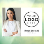 Zakelijk fotologo raamsticker (Vel 3)