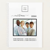 Zakelijk fototeam, wit elegant 2023 planner (Voorkant)