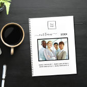 Zakelijk fototeam, wit elegant 2023 planner
