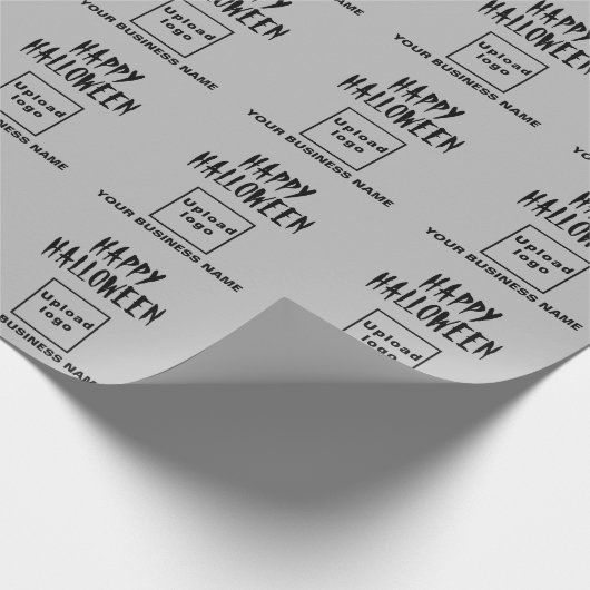Zakelijk Halloween grijs inpakpapier (Hoek)