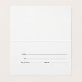 Zakelijk Holografisch Script Cadeaubon Visitekaartjes (Binnenkant ongevouwen)