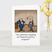 Zakelijk kantoor Humor Blank Wenskaart Kaart (Gele Bloem)