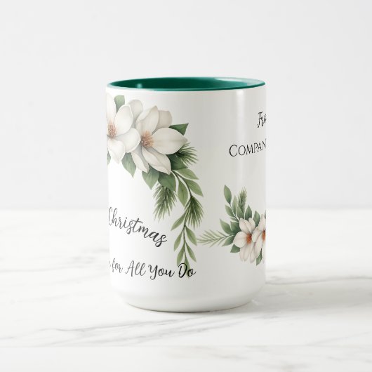 Zakelijk kerstcadeau voor werknemers mok (Midden)