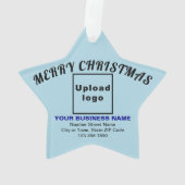 Zakelijk kerstlicht blauw Star-acryl Ornament (achterkant)