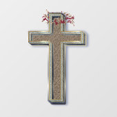 Zakelijk Kruis Raam Sticker Transparant (Vel)