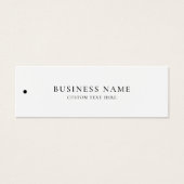 Zakelijk Label Kleding Hang Label Mini Visitekaartjes (Voorkant)