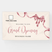 Zakelijk lint logo openingsbanner spandoek (Horizontaal)