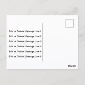 Zakelijk Logo 2-zijdige Blauwe en Witte Tekst Sjab Briefkaart (Achterkant)