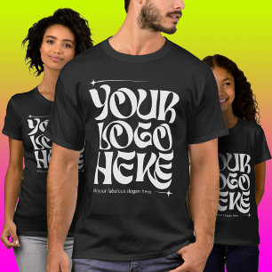 Zakelijk Logo Aangepast Groovy Eenvoudig T-shirt