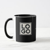 Zakelijk Logo Aangepast Zwart Mok (Links)