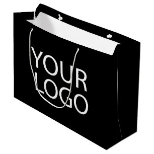 Zakelijk logo   Aangepaste boodschappentassen met  Groot Cadeauzakje