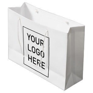 Zakelijk logo   Aangepaste boodschappentassen met  Groot Cadeauzakje