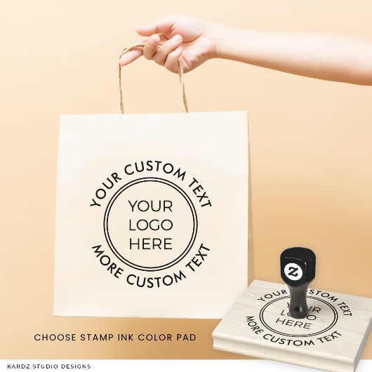 Zakelijk Logo Aangepaste Tekst Rubber Stempel