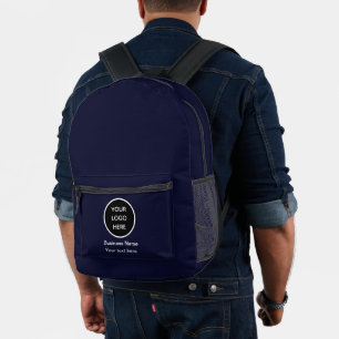 Zakelijk Logo Bedrijf Blue Promotional Branding Bedrukte Rugzak