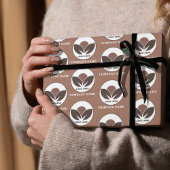 Zakelijk Logo Bedrijf | Mocha Mousse Cadeaupapier