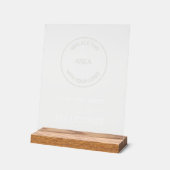 Zakelijk Logo Bedrijf Welkomstbord Acryl Bord (Hoek)