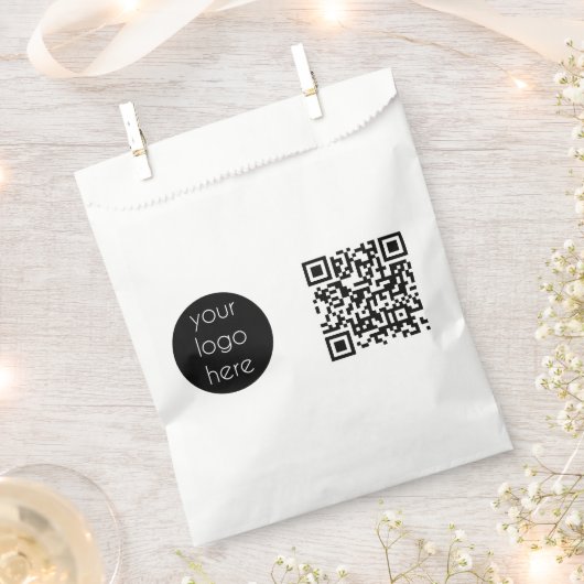 Zakelijk Logo Bedrijfs Promotionele QR-code Bedankzakje (Geknipt)