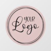 Zakelijk logo Blush Cirkel Raamsticker (Vel)