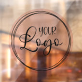 Zakelijk logo Blush Cirkel Raamsticker (Vel 2)