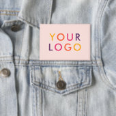 Zakelijk Logo Branding Blush Roze Button (Insitu)