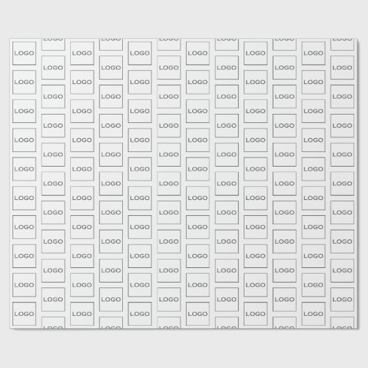 Zakelijk Logo Branding Professioneel Elegant Eenvo Cadeaupapier (Vlak)