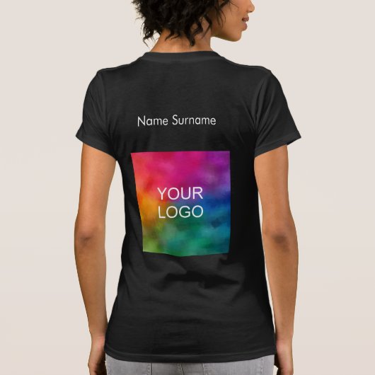 Zakelijk Logo dubbelzijdig benella canvas T-shirt (Achterkant)