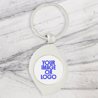 Zakelijk Logo Eenvoudig Wit Sleutelhanger