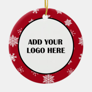 Zakelijk logo en informatie klant keramisch ornament