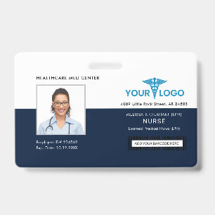 Zakelijk logo en personeelsfoto-ID Badge